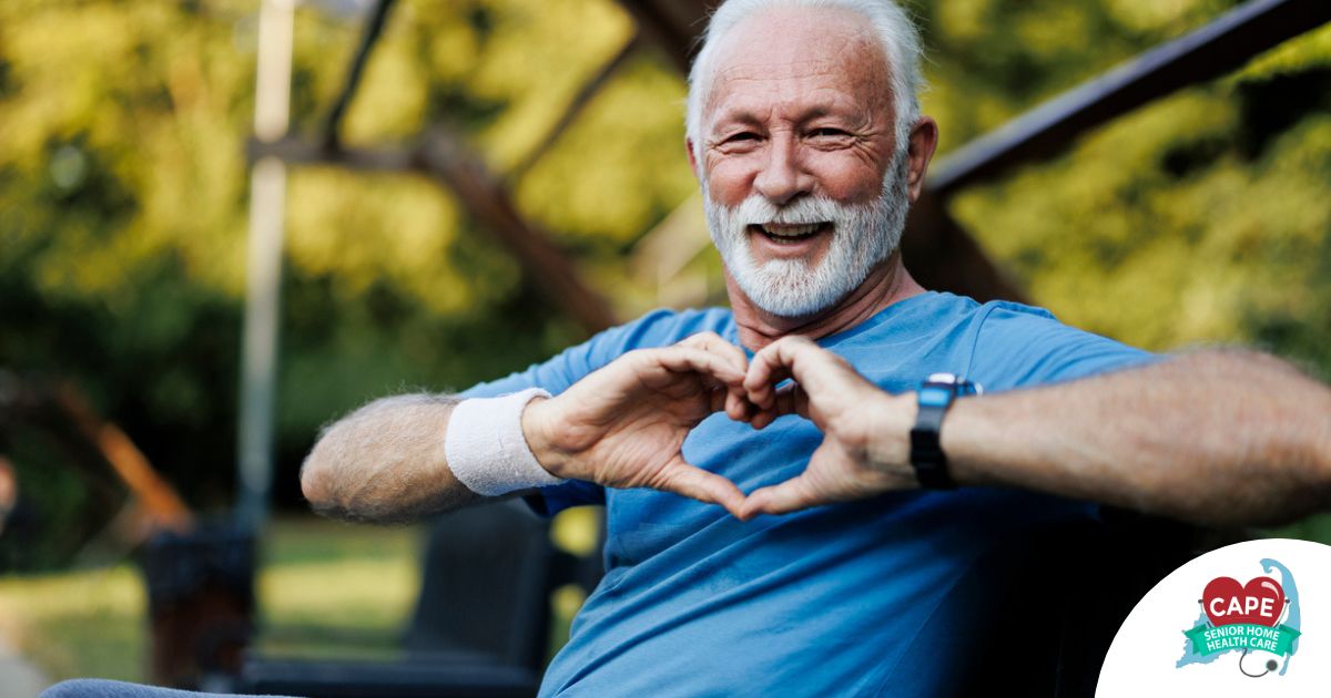 A senior stays active during men’s health month benefitting from senior health at home.