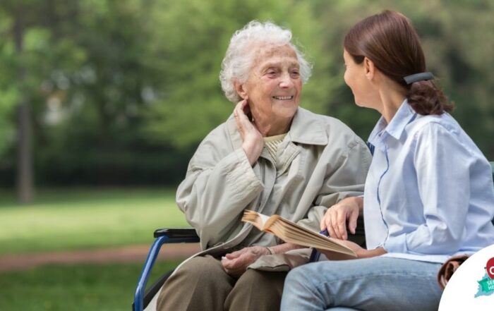 A companion caregiver fights depression in seniors through home care